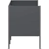 Atliekų konteinerio ekranas 249 x 85 x 113 cm Plienas Antracito