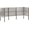 Atliekų konteinerio ekranas 249 x 85 x 113 cm Sidabrinė