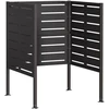 Atliekų konteinerio ekranas 85 x 85 x 113 cm Plienas Juoda