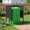 Atliekų konteinerio ekranas 85 x 85 x 113 cm Plienas Juoda