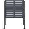 Atliekų konteinerio ekranas 85 x 85 x 113 cm Plienas Antracito