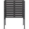 Atliekų konteinerio ekranas 85 x 85 x 113 cm Plienas Juoda
