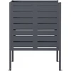 Atliekų konteinerio ekranas 85 x 85 x 113 cm Plienas Antracito