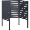 Atliekų konteinerio ekranas 85 x 85 x 113 cm Plienas Antracito