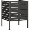 Atliekų konteinerio ekranas 85 x 85 x 113 cm Plienas Juoda