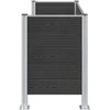 Atliekų konteinerio tvora Pilka 161 x 85 x 115 cm Alavas ir WPC