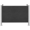 Atliekų konteinerio tvora Pilka 161 x 85 x 115 cm Alavas ir WPC