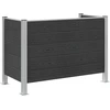Atliekų konteinerio tvora Pilka 161 x 85 x 115 cm Alavas ir WPC