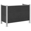 Atliekų konteinerio tvora Pilka 161 x 85 x 115 cm Alavas ir WPC