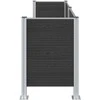 Atliekų konteinerio tvora Pilka 237 x 85 x 115 cm Alavas ir WPC