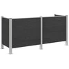 Atliekų konteinerio tvora Pilka 237 x 85 x 115 cm Alavas ir WPC