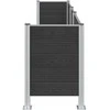 Atliekų konteinerio tvora Pilka 315 x 85 x 115 cm Alavas ir WPC
