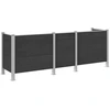 Atliekų konteinerio tvora Pilka 315 x 85 x 115 cm Alavas ir WPC