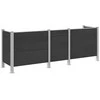 Atliekų konteinerio tvora Pilka 315 x 85 x 115 cm Alavas ir WPC