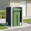 Atliekų konteinerio tvora Pilka 85 x 85 x 115 cm Alavas ir WPC