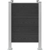 Atliekų konteinerio tvora Pilka 85 x 85 x 115 cm Alavas ir WPC