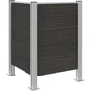 Atliekų konteinerio tvora Pilka 85 x 85 x 115 cm Alavas ir WPC