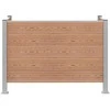 Atliekų konteinerio tvora Ruda 161 x 85 x 115 cm Alavas ir WPC