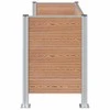 Atliekų konteinerio tvora Ruda 161 x 85 x 115 cm Alavas ir WPC