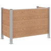 Atliekų konteinerio tvora Ruda 161 x 85 x 115 cm Alavas ir WPC