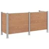 Atliekų konteinerio tvora Ruda 237 x 85 x 115 cm Alavas ir WPC