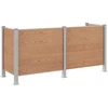 Atliekų konteinerio tvora Ruda 237 x 85 x 115 cm Alavas ir WPC