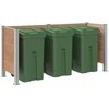 Atliekų konteinerio tvora Ruda 237 x 85 x 115 cm Alavas ir WPC
