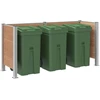 Atliekų konteinerio tvora Ruda 237 x 85 x 115 cm Alavas ir WPC