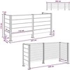 Atliekų konteinerio tvora Ruda 237 x 85 x 115 cm Alavas ir WPC