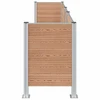 Atliekų konteinerio tvora Ruda 315 x 85 x 115 cm Alavas ir WPC