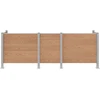 Atliekų konteinerio tvora Ruda 315 x 85 x 115 cm Alavas ir WPC