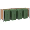 Atliekų konteinerio tvora Ruda 315 x 85 x 115 cm Alavas ir WPC