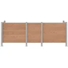 Atliekų konteinerio tvora Ruda 315 x 85 x 115 cm Alavas ir WPC