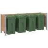 Atliekų konteinerio tvora Ruda 315 x 85 x 115 cm Alavas ir WPC