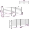 Atliekų konteinerio tvora Ruda 315 x 85 x 115 cm Alavas ir WPC