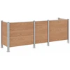 Atliekų konteinerio tvora Ruda 315 x 85 x 115 cm Alavas ir WPC