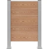 Atliekų konteinerio tvora Ruda 85 x 12 x 115 cm Alavas ir WPC