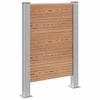 Atliekų konteinerio tvora Ruda 85 x 12 x 115 cm Alavas ir WPC