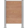 Atliekų konteinerio tvora Ruda 85 x 12 x 115 cm Alavas ir WPC