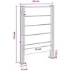 Atliekų konteinerio tvora Ruda 85 x 12 x 115 cm Alavas ir WPC