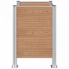 Atliekų konteinerio tvora Ruda 85 x 85 x 115 cm Alavas ir WPC