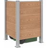 Atliekų konteinerio tvora Ruda 85 x 85 x 115 cm Alavas ir WPC
