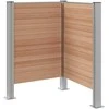 Atliekų konteinerio tvora Ruda 85 x 85 x 115 cm Alavas ir WPC