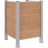 Atliekų konteinerio tvora Ruda 85 x 85 x 115 cm Alavas ir WPC