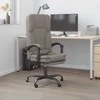 Atlošiama masažinė biuro kėdė, taupe spalvos, audinys