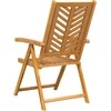 Sodo Kėdė 8 pcs Ruda 57 x 72 x 109 cm Kietos akacijos mediena