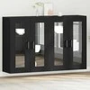 Sieniniai baldai 2 pcs Juodas ąžuolas 69,5 x 34 x 90 cm