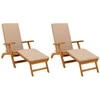 Atsilenkiantis ir sulankstomas saulės gultas 2 pcs