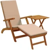 Atsilenkiantis ir sulankstomas saulės gultas 2 pcs Taupe