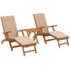 Atsilenkiantis ir sulankstomas saulės gultas 3 pcs Taupe